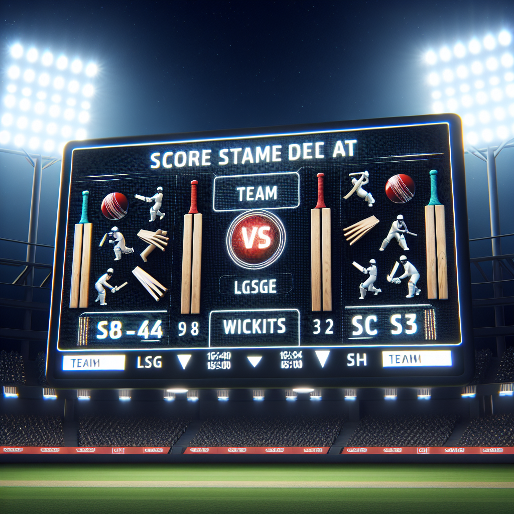 lsg vs srh score