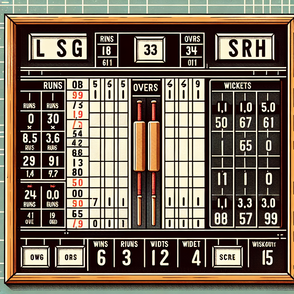 lsg vs srh score